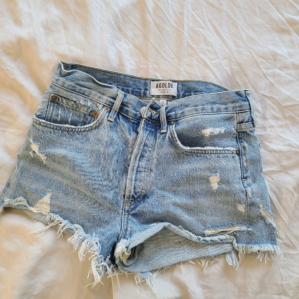 Agolde cut off shorts